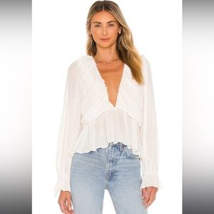 Free People Daia Top, Sz XS in Ivory - retails $98+ tax